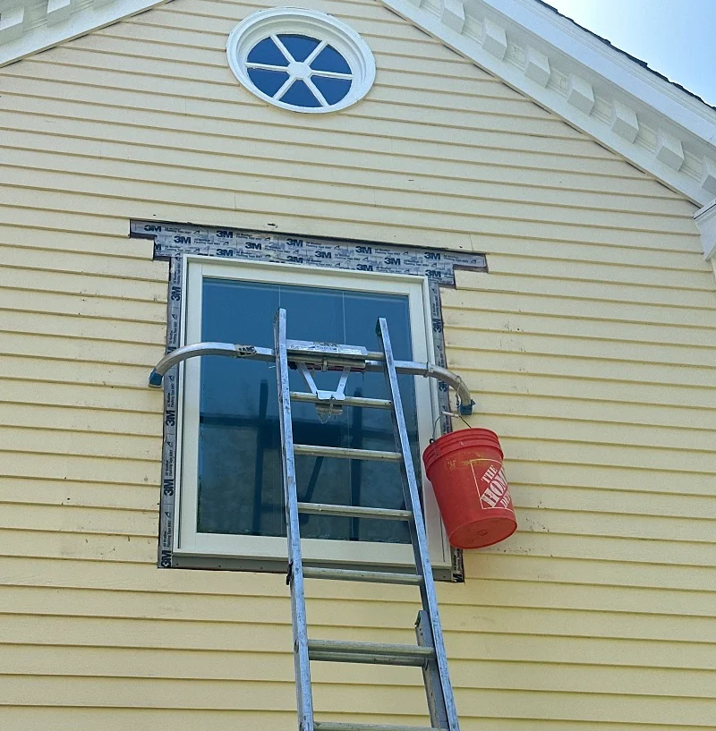 3M All Weather flashing tape used to seal the window